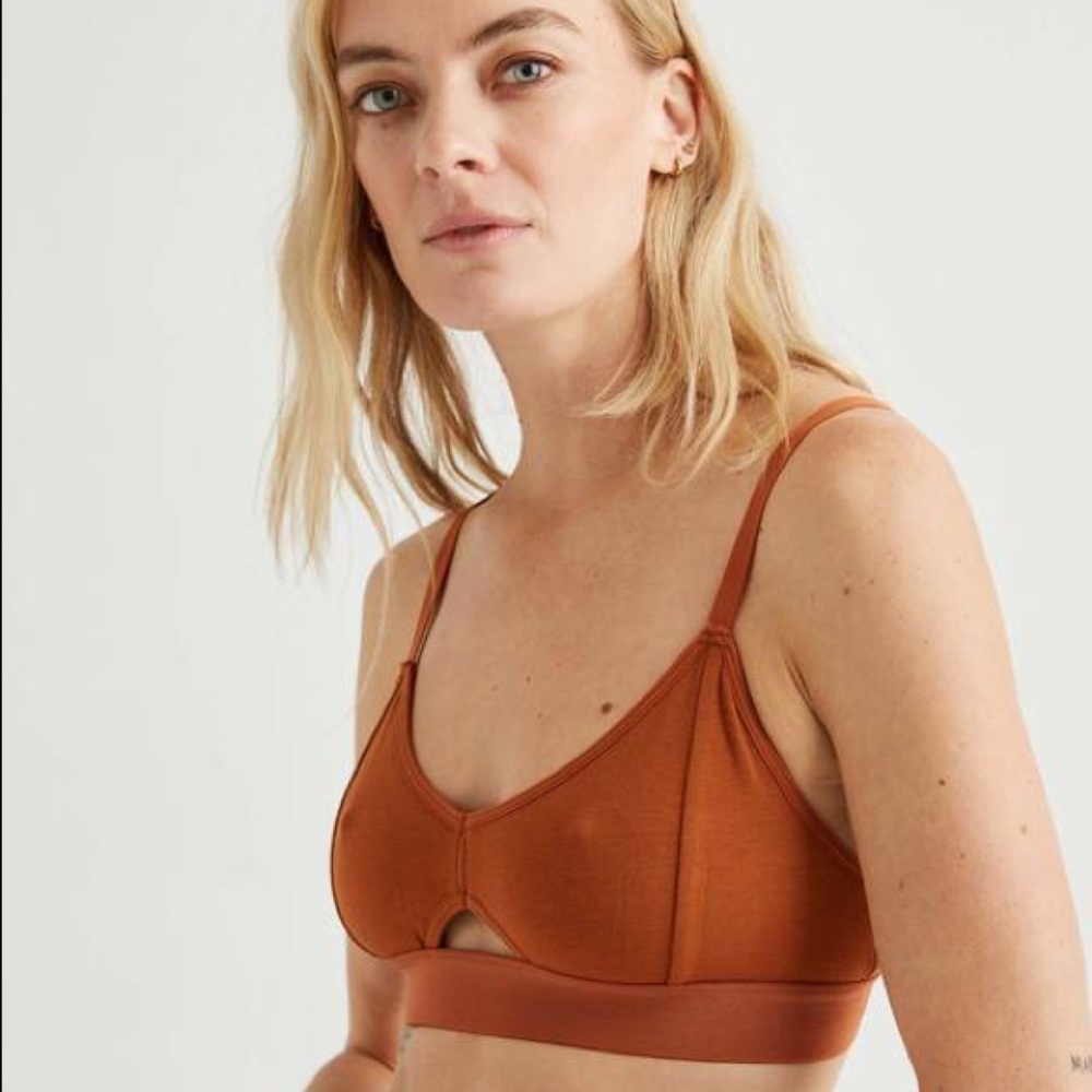 Richer Poorer Cut Out Bralette Cotton Blend